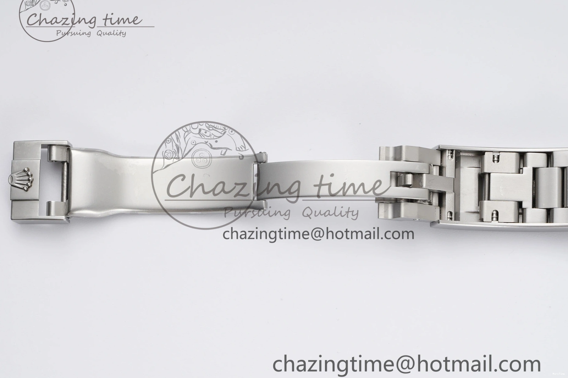 MiroTime 0104 Submariner Sandblasted DIWF Best Edition White Bezel Pink Dial Dial on SS Bracelet VR TravelReady 2066